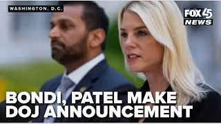AG Pam Bondi, FBI Director Patel reveal actions against global crime group