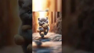 Forever by Your Side 😭❤️ #Cat #Cute #AI #Kitten #Heartwarming #Viral2024