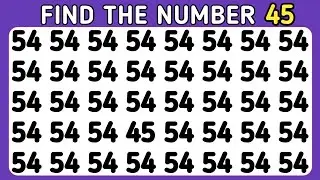 Test Your observation skills | Number and letter Spotting edition | Oddity spotting challenge
