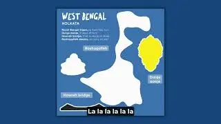 West Bengal  Rhyme - Dabble India Map Art