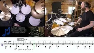 As It Was - Verse Break Down - Drum Tutorial - slow and medium tempos