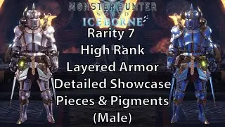 MHW Iceborne All Rare 7 High Rank Layered Armor (Male Version, as of V15.11)