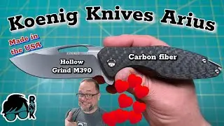 Unboxing a cool knife&hellip; the Koenig Arius full size knife in carbon fiber & M390&hellip; I like it!