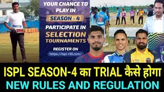 ISPL SEASON-4 का TRIAL ऐसे होगा || NEW RULES AND REGULATION || Krishna Satpute | Fardeen qazi 