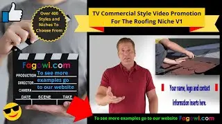 Roofing Video Ad V1 TV Commercial Style For Online Digital Marketing & Social Media Lead Generation