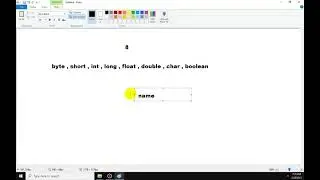 Primitive & Not Primitive Datatype Part 1