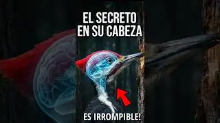 Sabes Por Qu&eacute; el Pajaro Carpintero NO se lastima al Picar❓🐦&zwj;🔥 #curiosidades #sabiasque #aves