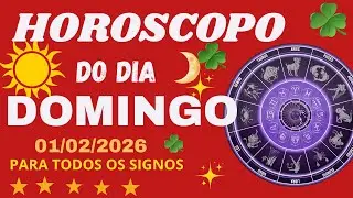 HORÓSCOPO DO DIA  DOMINGO  01/02/2026 PARA TODOS OS SIGNOS