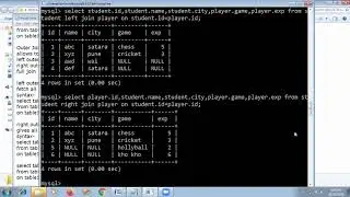 MySql joins