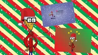 Drawing my new banner and profile picture in Christmas style!