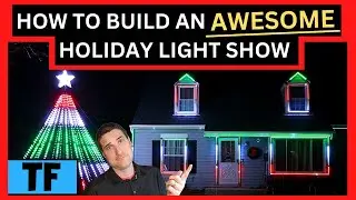 How To Setup A Holiday Synchronized Light Show For Beginners! (MegaTree, House Install DIY)