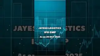 JAYESH LOGISTICS IPO GMP AS ON 29 OCT 2025 #ipo #sharemarket #trading #analysis #gmp