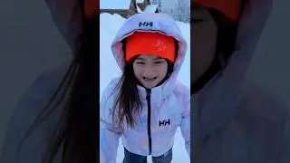 Cute Girls Playing in Winter Wonderland Palmer, Alaska&mdash;12 Inches of Fresh Snow and Counting #shorts