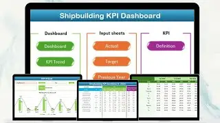 Shipbuilding KPI Dashboard in Excel