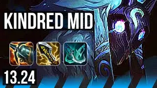 KINDRED vs SYNDRA (MID) | 2.5M mastery, 8 solo kills, 400+ games | BR Master | 13.24