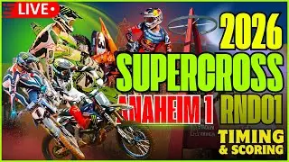 2026 AMA Supercross Championship Anaheim 1, Supercross Round 01, Live Timing & Scoring #supercross
