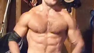 100 lbs (45 kg) cheat pinwheel curls for 6 + front double biceps
