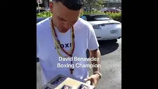 David Benavidez Champion Boxer Signing Autographs