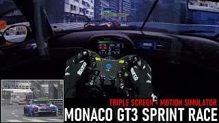 GT3 Race Onboard at Monaco @ BMW M6 GT3 [AMS2 Triple Screen Setup + Motion Simulator]