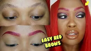 RED EYEBROW TUTORIAL | DETAILED + EASY