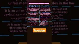 How to study law💯very easily||Difference between Tax Evasion & Tax avoidance#tips #kslu #law