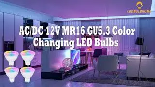 LEDBulbHome 3W LED RGB MR16 GU5.3 Spotlight Bulb