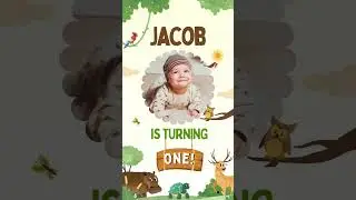 Wildlife Birthday Video Invitation - Canva  #videoinvite #birthdayinvitation #animatedinvitation