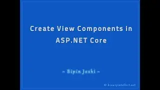 Create View Components in ASP.NET Core