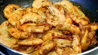 How to make Stir Fry Shrimp with lemongrass paste