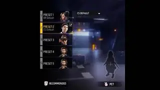 free fire trick  | character Preset | #ffshorts #viral #ytshorts #gaming #freefireshorts #shorts
