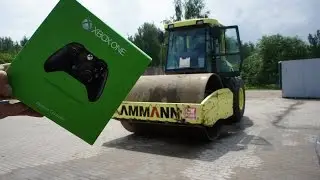 TRYING TO CRUSH XBOX ONE CONTROLLER WITH ROAD ROLLER
