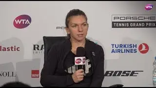 Simona Halep Press Conference | 2018 Stuttgart Day 5
