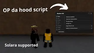 The BEST da hood script, gui (Shadow gui) (Solara supported) (FREE) da hood 2024