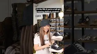 It&rsquo;s the #90s & you&rsquo;re a tall girl wearing platform sneakers. #90skids #nostalgia #millennials