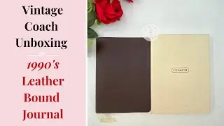 Vintage Coach Unboxing | 1990's Journal | shop.cristinamoda.com