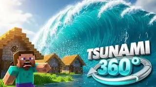 Minecraft Tsunami - 360° VR Video