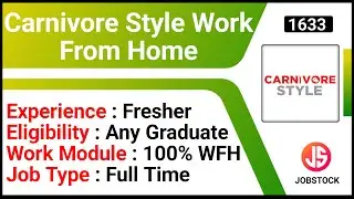 Carnivore Style Work From Home | Online Job In Home | Virtual Assistant Jobs