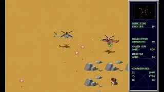 Desert Thunderhawk - A Real American Helicopter (Pygame Zero/Python): Game Demo