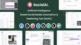 SocialAI Artificial Intelligence AI Based Social Media Automation  Marketing Tool SAAS