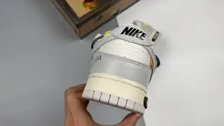 Off White x Nike Dunk Low &ldquo;41 To 50&rdquo; Grey Sail