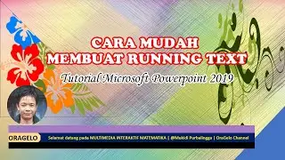 Cara Mudah Membuat Running Text | Teks Berjalan | Tutorial Microsoft Powerpoint 2019