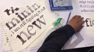 typeparis16: Week 1, calligraphy