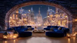 Fantasy City at Night 🌙 Calm Ambient Music for Focus & Relaxation