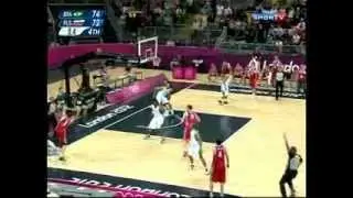 Brasil vs R&uacute;ssia basqueste cesta fatal contra o Brasil, Ol&iacute;mpiadas 2012