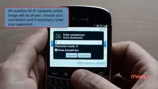 Blackberry Bold 9900: How to connect to WiFi