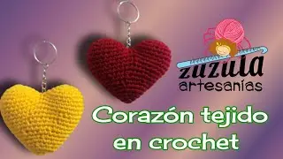 CORAZÓN TEJIDO EN CROCHET