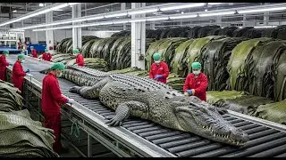 Inside the World's Most Expensive Crocodile Production Factory - (Process Full)