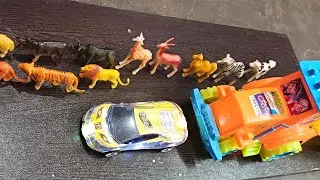 animals hungry video toy car tectar# #gadiwalacartoon video #denasur toy #toysforkids #hellokitty