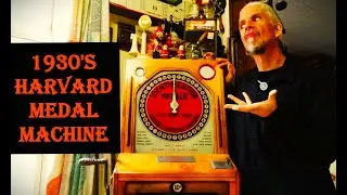 1930's HARVARD MEDAL STAMPER!  #classicarcade #boardwalk #coinoperated #americana #vintagevending