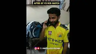GT VS RCB MATCH TROLL || FRUSTRATED FRESHER
